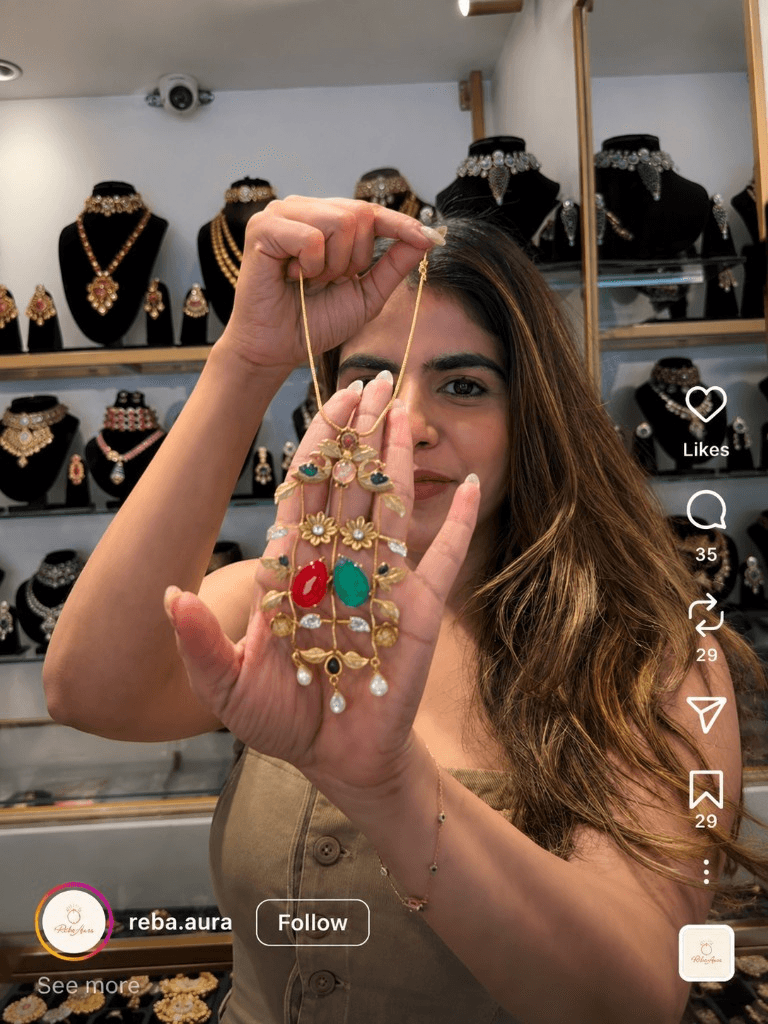 Reba Aura jewelry post