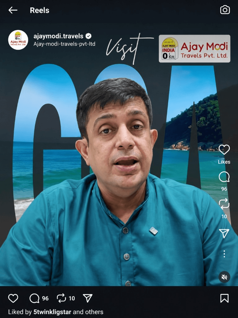 Ajay Modi Travels Visit Goa reel